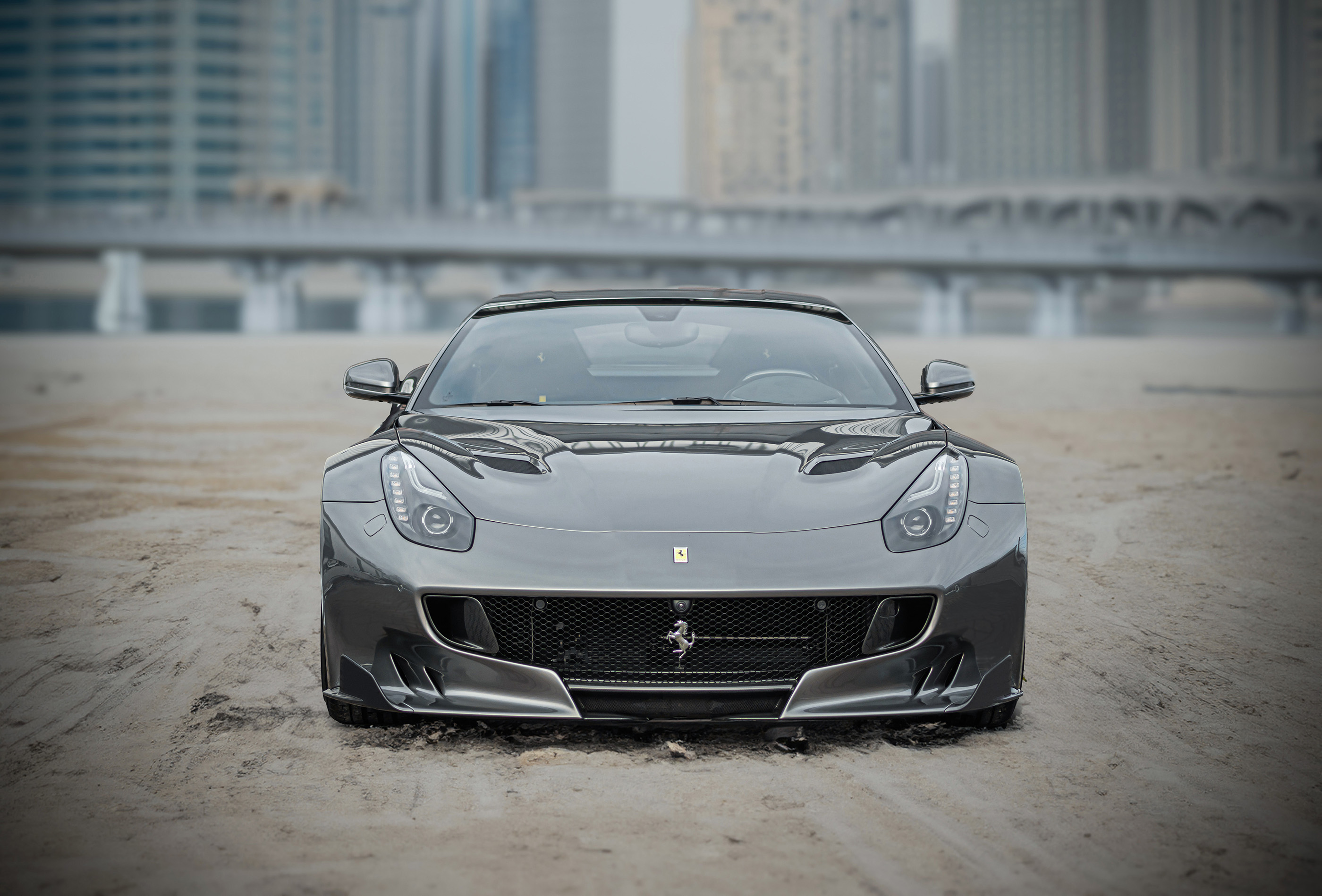 Ferrari F12tdf in Grigio finish — front three-quarter view