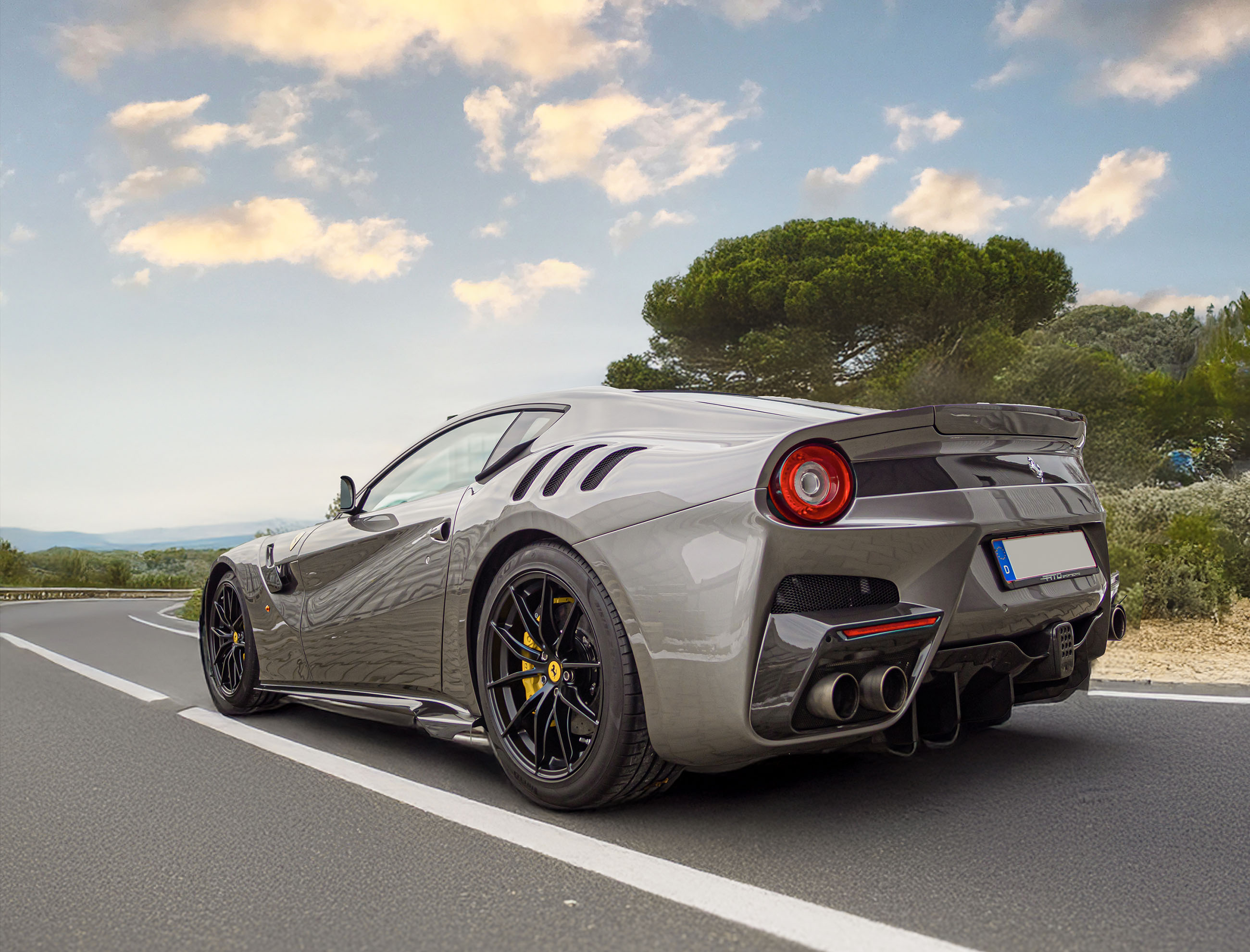 Ferrari F12tdf detail — engine bay and intake